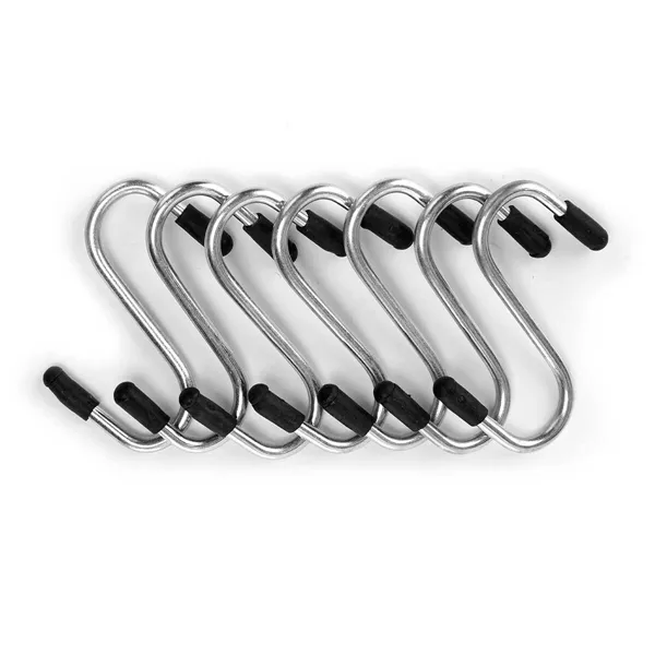 Hook for hanging up Set Silver Metal 4,7 cm (12 Units)