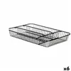 Cutlery Organiser Black Metal 26 x 4,7 x 35,5 cm (6 Units)