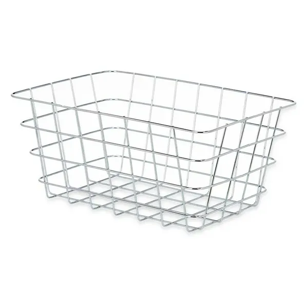 Multi-purpose basket Silver Metal 31 x 14 x 21 cm Rectangular (6 Units)