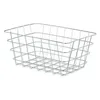 Multi-purpose basket Silver Metal 31 x 14 x 21 cm Rectangular (6 Units)