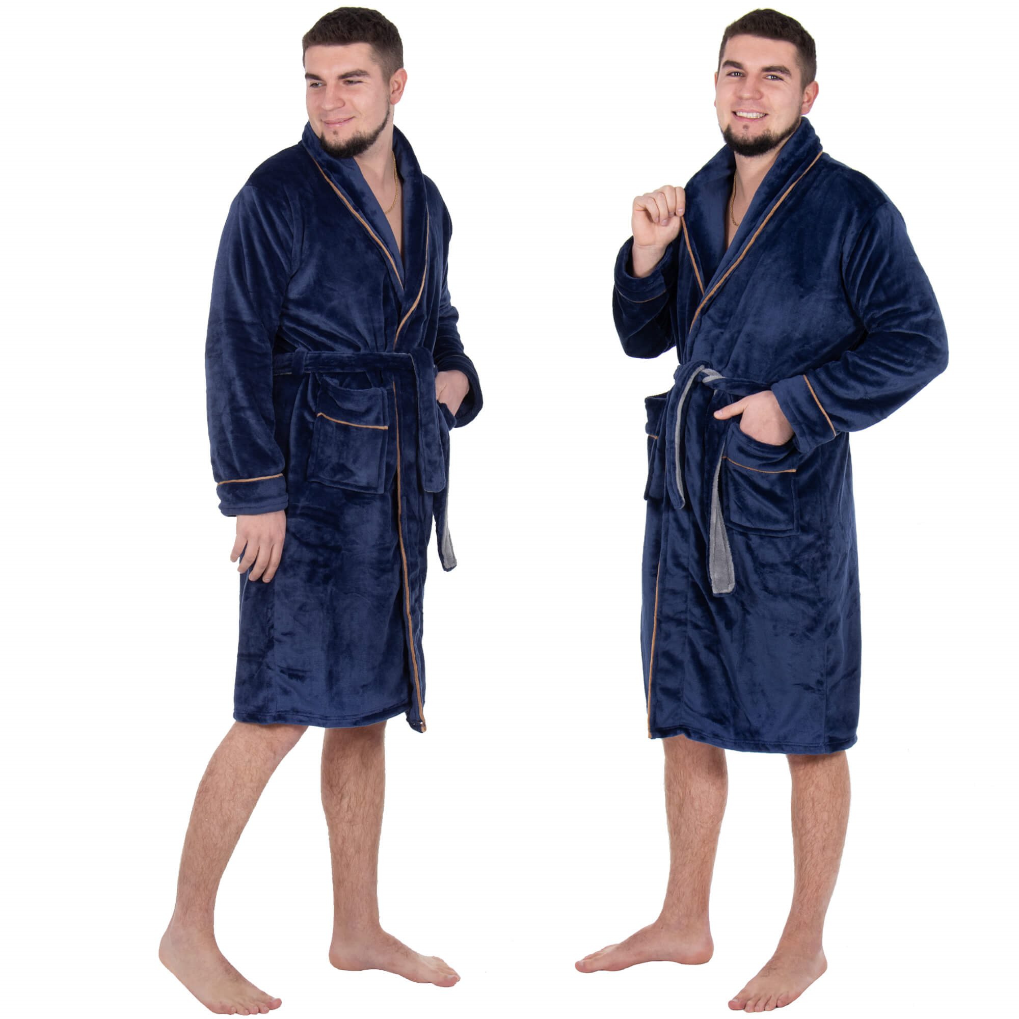 Men's bathrobe Springos HA7385