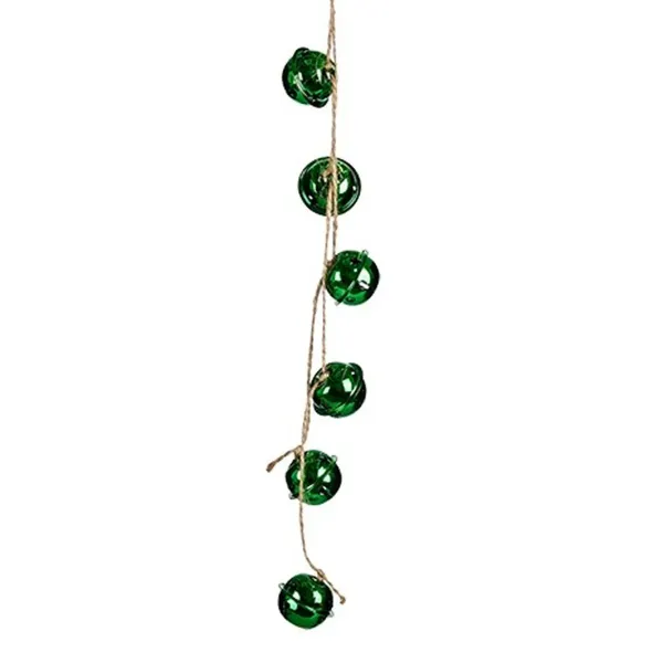 Christmas bauble Rattle Green Plastic 58 x 3 x 3 cm (24 Units)