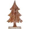 Decorative Figure Christmas Tree Silver Wood 5 x 39 x 21 cm (6 Units)