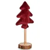 Christmas Tree Polyester Maroon Wood 9,5 x 32 x 13 cm (12 Units)