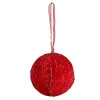 Set of Christmas balls Polyester Red 8 x 8 x 8 cm (6 Units)