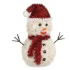 Decorative Figure Snow Doll Tinsel White Red polypropylene PET 24 x 26 x 14 cm (9Units)