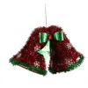 Christmas bauble Pendant Hoods Tinsel Red Green 21 x 14 x 10 cm (12 Units)