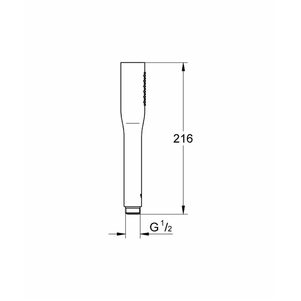 Shower Rose Grohe 27458000 Chromed 1 Position