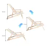 Folding chair Springos DC003 DSWLB white with blue stripes