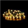 Wreath of LED Lights Yellow 800 x 10 x 2 cm (12 Units)