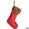 Christmas bauble Christmas Stocking Velvet Red 27 x 3 x 46 cm (24 Units)