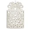 Christmas bauble Gift Box White Plastic Glitter 7,4 x 12 x 4 cm (24 Units)