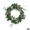 Advent wreathe Green Silver 60 x 13 x 60 cm (4 Units)