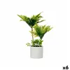 Decorative Plant Palm tree Plastic Cement 12 x 45 x 12 cm (6 Units)