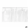 Shower Curtain 180 x 180 cm Plastic PEVA Transparent (12 Units)