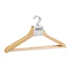 Set of Clothes Hangers 44,5 x 1,2 x 23 cm Brown Wood Metal (24 Units)