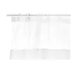 Shower Curtain 180 x 180 cm Transparent White Plastic PEVA (12 Units)