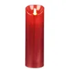 LED Candle Red 8 x 8 x 25 cm (12 Units)