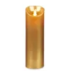 LED Candle Golden 8 x 8 x 25 cm (12 Units)