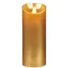 LED Candle Golden 8 x 8 x 20 cm (12 Units)