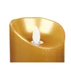 LED Candle Golden 8 x 8 x 10 cm (12 Units)