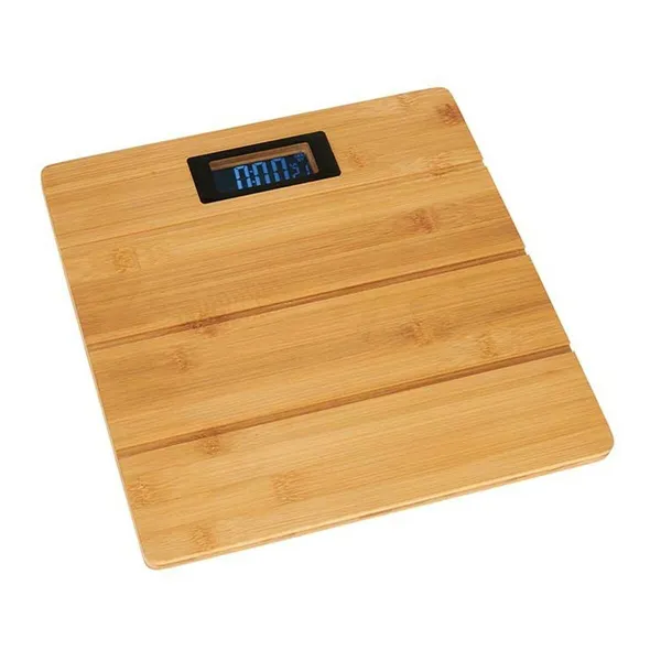 Digital Bathroom Scales Brown Bamboo 150 kg 30 x 2,7 x 30 cm