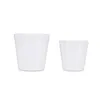 Set of pots 2 Pieces Ø 22 cm Ø 28 cm White Clay