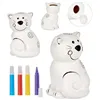 Paint Your Own Money Box Cat Ceramic 9 x 11,8 x 8,5 cm (12 Units)