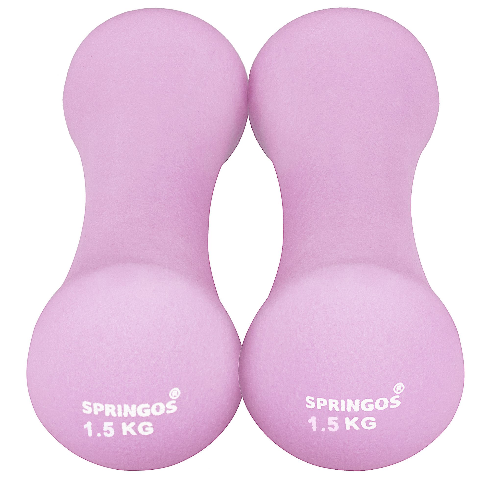 Neoprene dumbbells Springos FA1039 2 x1.5kg