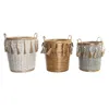 Basket set DKD Home Decor Multicolour Bamboo Boho 49 x 45 x 54 cm