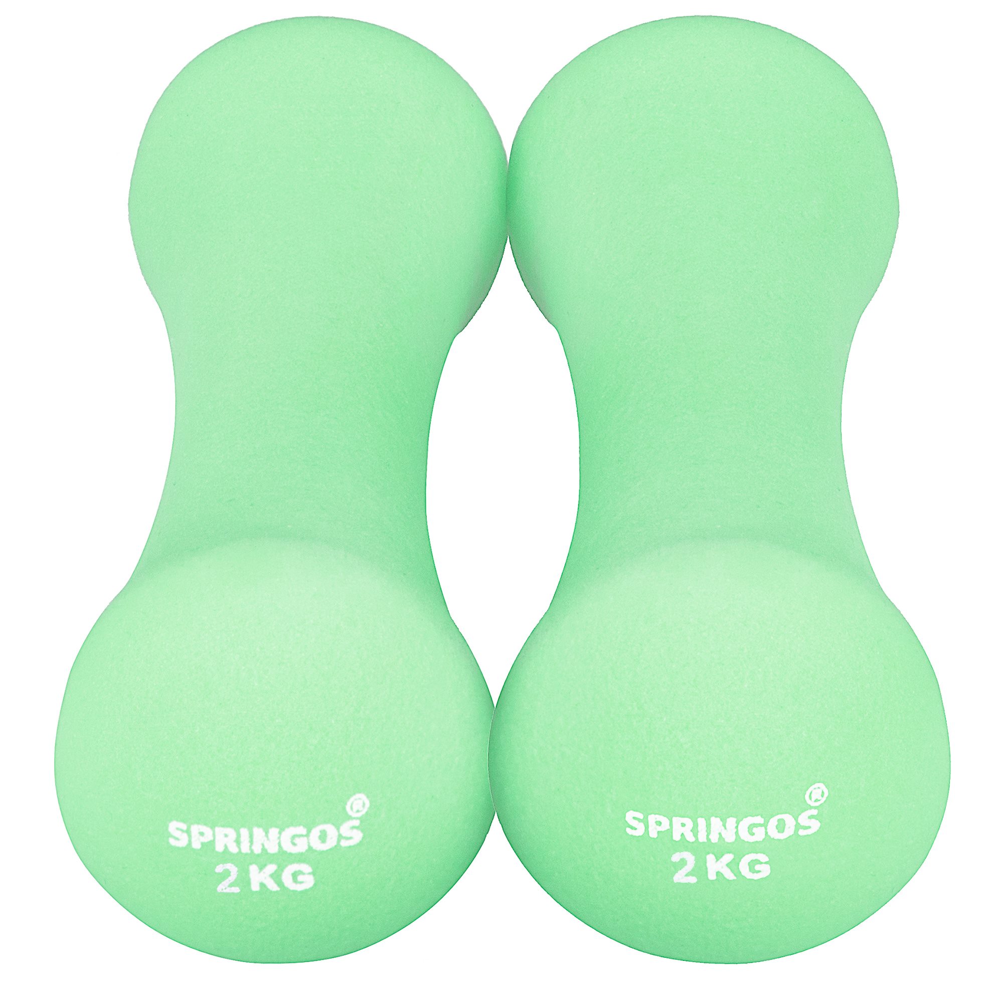 Гантели неопреновые Springos FA1040 2x2кг | Купить онлайн — Megaluks