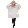 Oversized hoodie blanket Springos HA7322 light gray