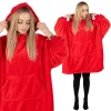 Oversized hoodie blanket Springos HA7321 red | Buy online — Megaluks