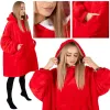 Oversized hoodie blanket Springos HA7321 red | Buy online — Megaluks