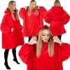Oversized hoodie blanket Springos HA7321 red | Buy online — Megaluks
