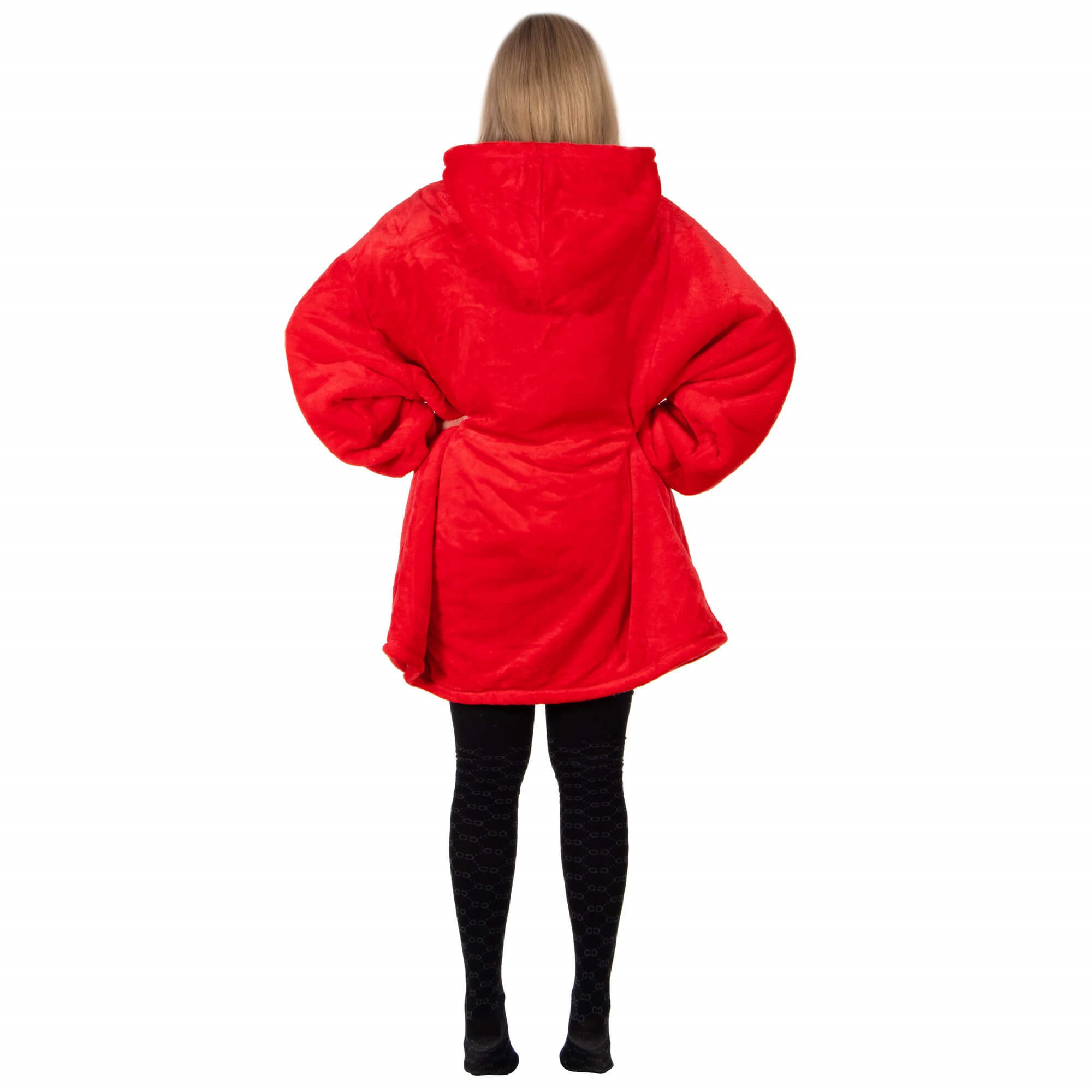 Oversized hoodie blanket Springos HA7321 red | Buy online — Megaluks