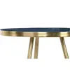 Set of 2 tables Home ESPRIT Blue Golden 41 x 41 x 51 cm