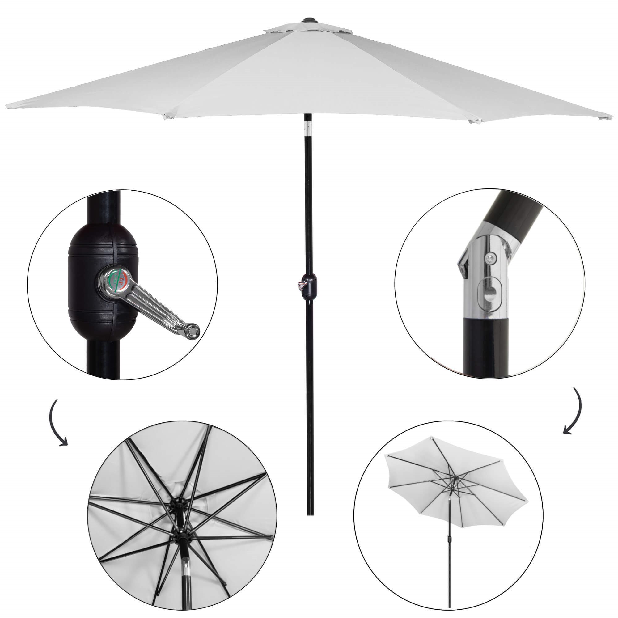Garden umbrella Springos GU0034 300 CM | Buy online — Megaluks