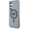 Karl Lagerfeld Button Choupette Head Printed Logo MagSafe - Case for Samsung Galaxy S25+ (Black)
