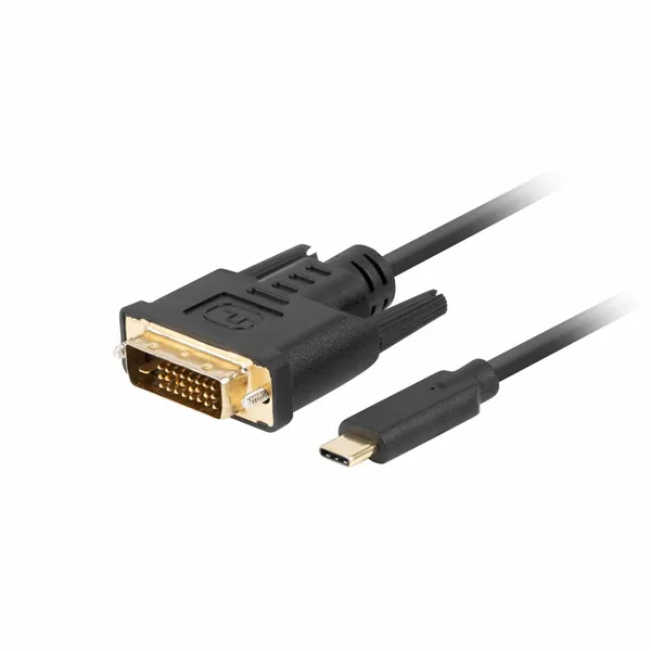 USB-C to DVI-DCable Lanberg CA-CMDV-10CU-0005-BK Black 50 cm