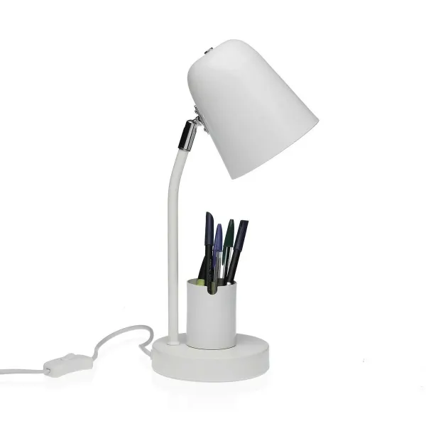 Desk lamp Versa White Metal 18 x 40 x 14 cm