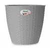 Plant pot Stefanplast Grey Plastic 24 x 22,3 x 24 cm (6 Units)