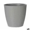 Plant pot Stefanplast Grey Plastic 29 x 26,5 x 29 cm (6 Units)