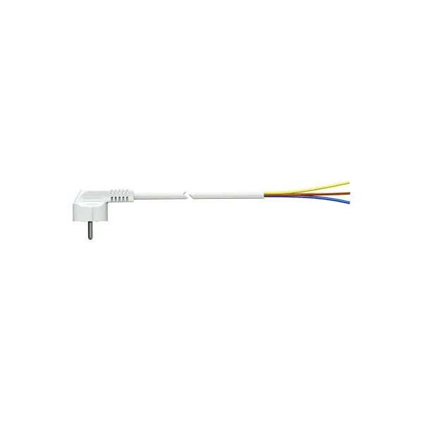 Power Cord Solera 7000/1,5 Schuko 4,8 mm 250 V 16 A White 3 x 1,5 mm 1,5 m