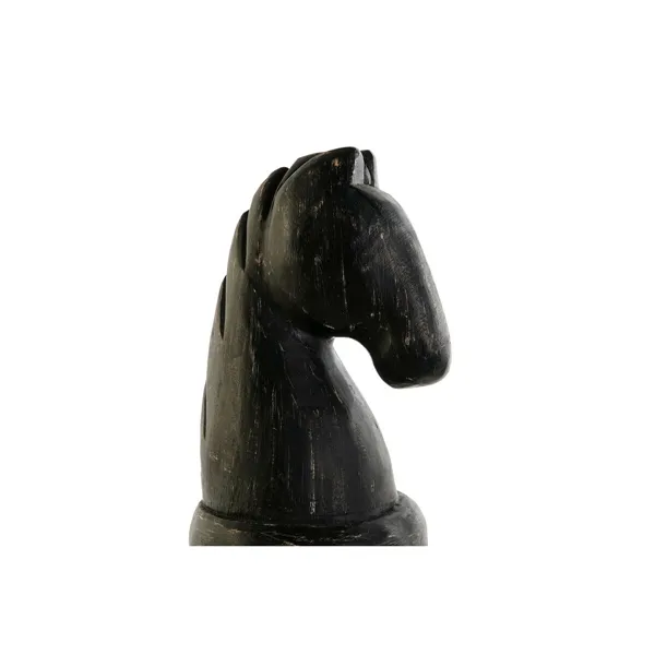 Decorative Figure DKD Home Decor White Brown Black Chess Pieces Loft 12 x 11 x 36 cm (2 Units)