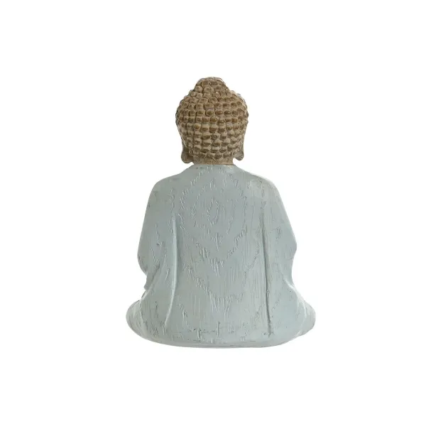 Decorative Figure Home ESPRIT White Green Turquoise Buddha Oriental 6 x 4 x 8,5 cm (6 Units)