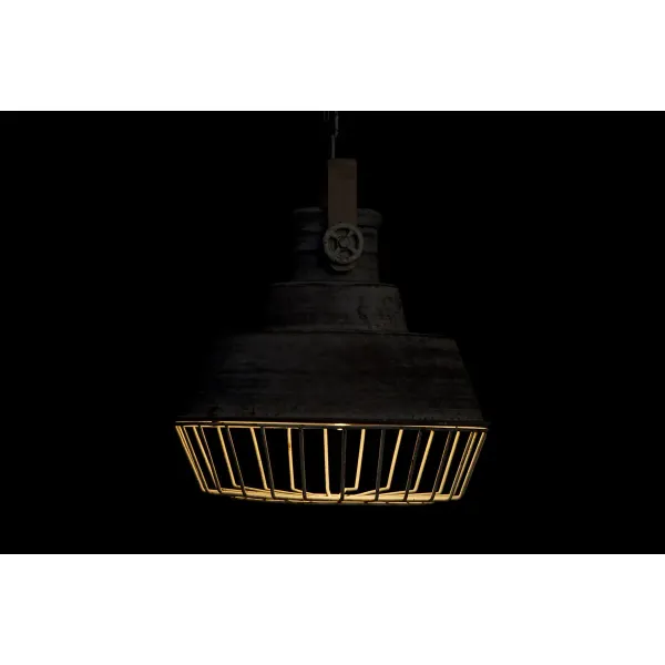 Ceiling Light Home ESPRIT Grey Wood Metal Iron 25 W 39 x 39 x 45 cm