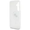 Karl Lagerfeld Button Karl & Choupette Heads Printed Logo MagSafe - Case for Samsung Galaxy S25+ (White)
