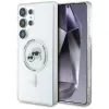 Karl Lagerfeld Button Karl & Choupette Heads Printed Logo MagSafe - Case for Samsung Galaxy S25 Ultra (White)