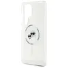 Karl Lagerfeld Button Karl & Choupette Heads Printed Logo MagSafe - Case for Samsung Galaxy S25 Ultra (White)